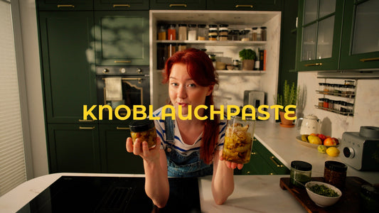 Knoblauchpaste auf Vorrat – cremig, mild und voller Umami